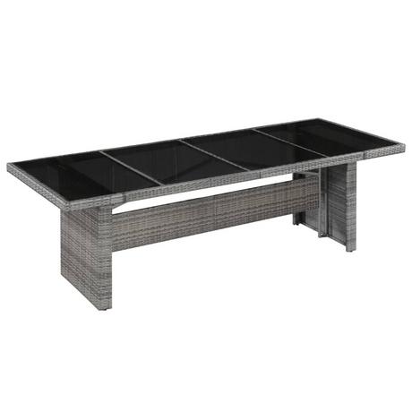 VidaXL Table à manger rotin synthétique  