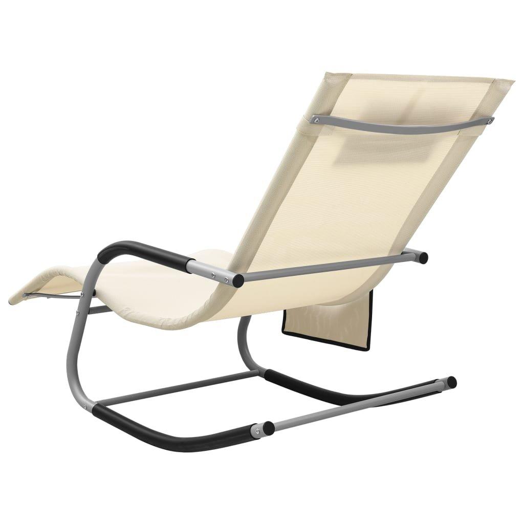 VidaXL Chaise longue tissu  