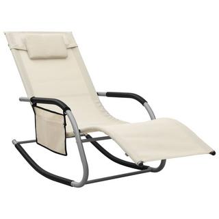 VidaXL Chaise longue tissu  