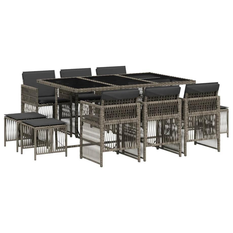 set da pranzo da giardino Polirattan