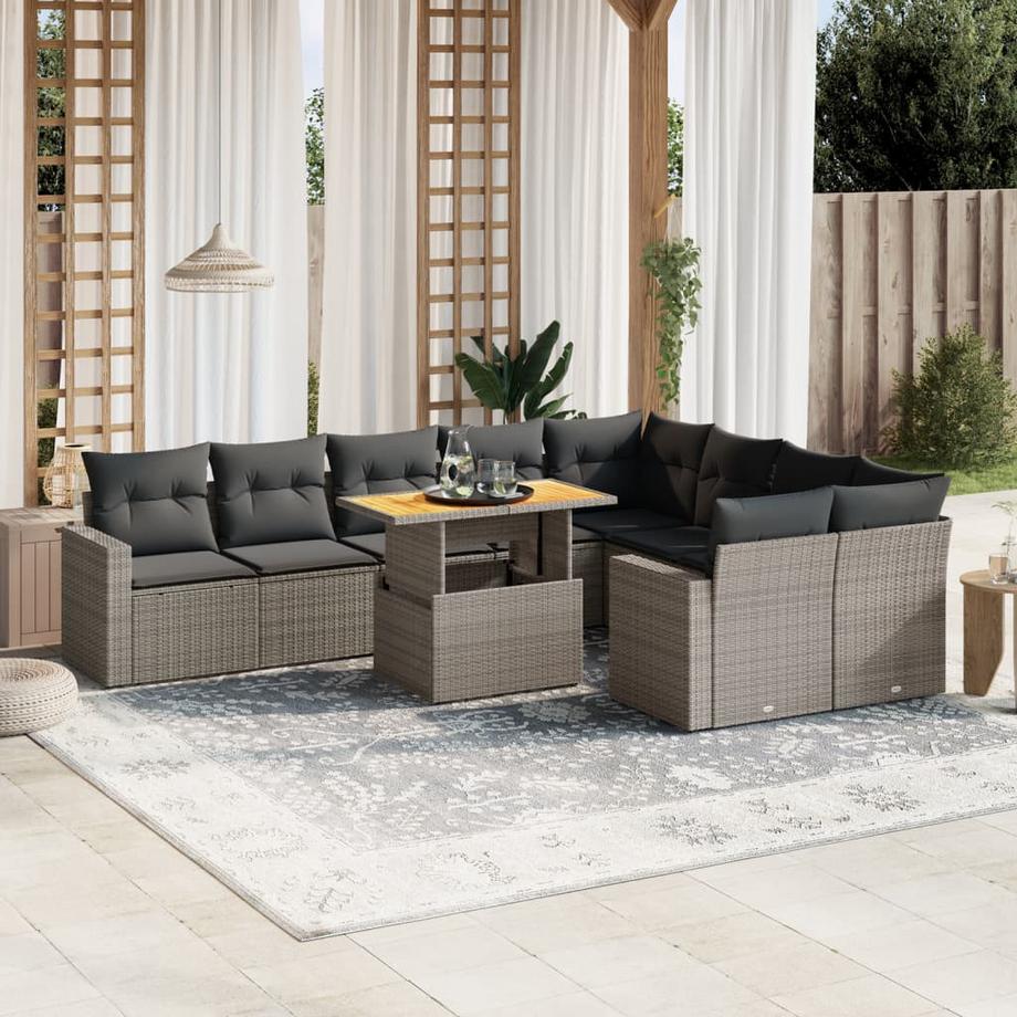 VidaXL Garten sofagarnitur poly-rattan  