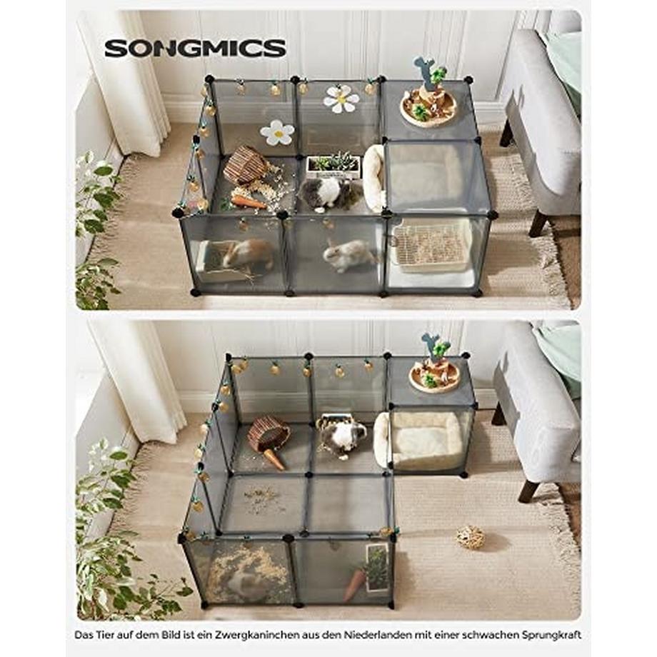 Pricenet  Modularer Laufstall für Haustiere: Einfache Montage, geräumig, sicher 