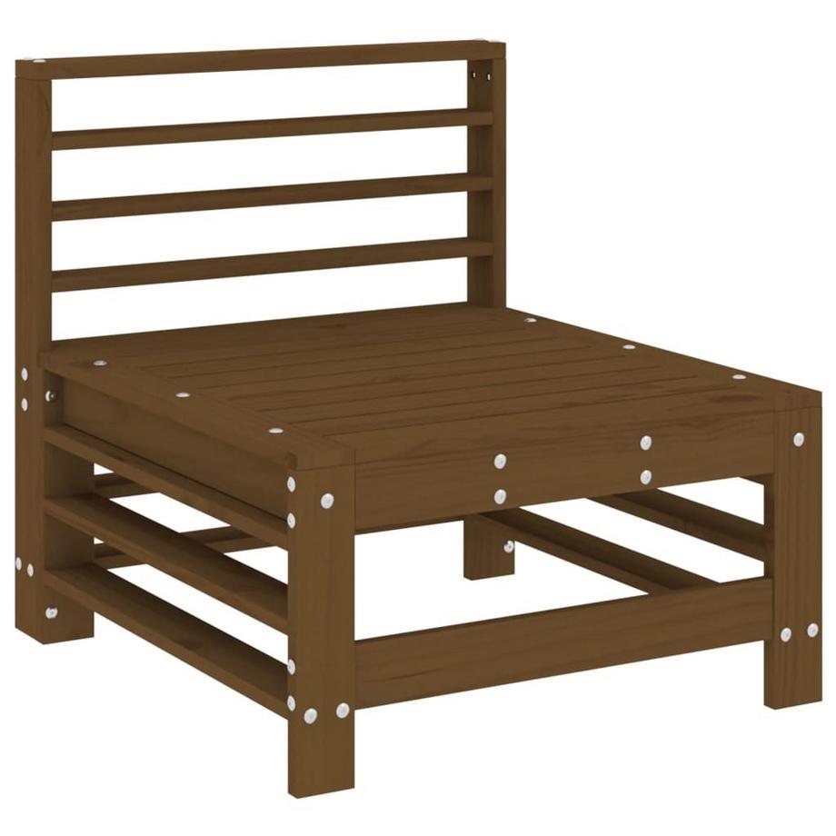 VidaXL Canapé central de jardin bois  