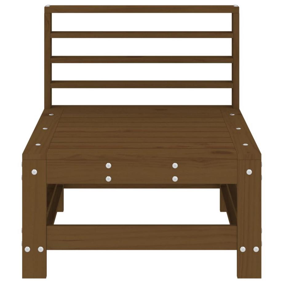 VidaXL Canapé central de jardin bois  