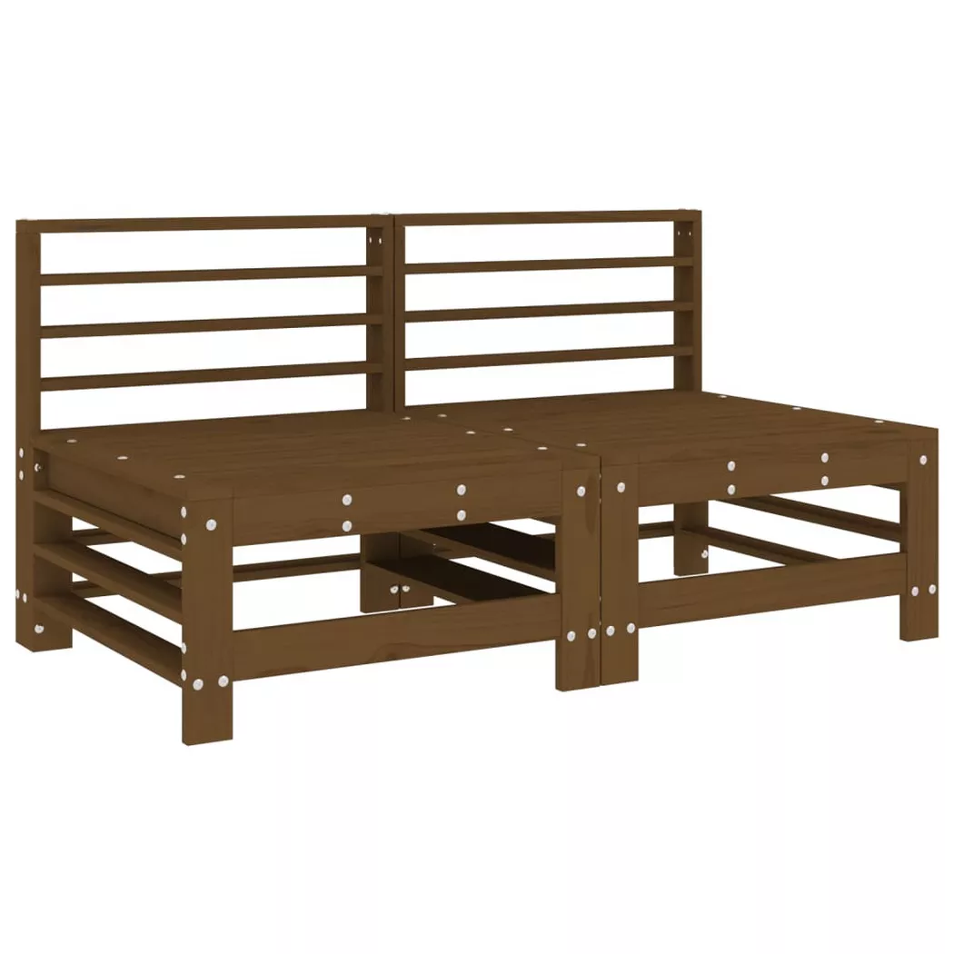 VidaXL - Garten mittelsofa holz, One Size, Braun
