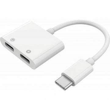 Adattatore audio USB C carica USB C/USB C