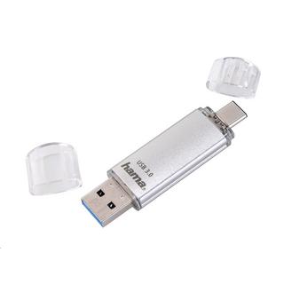 hama  USB-Stick C-Laeta - 256 GB, USB-C USB 3.1/USB 3.0, 70 MB/s, Silber 