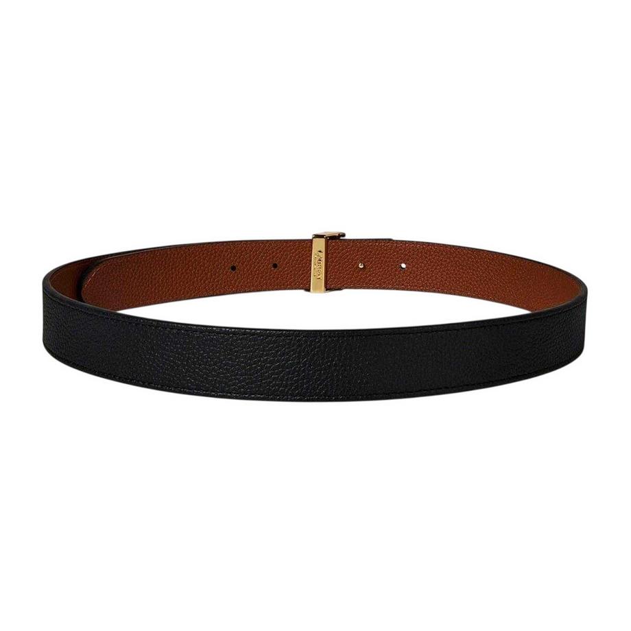 Ralph Lauren Ceinture en Cuir Réversible avec Motif Rugueux  