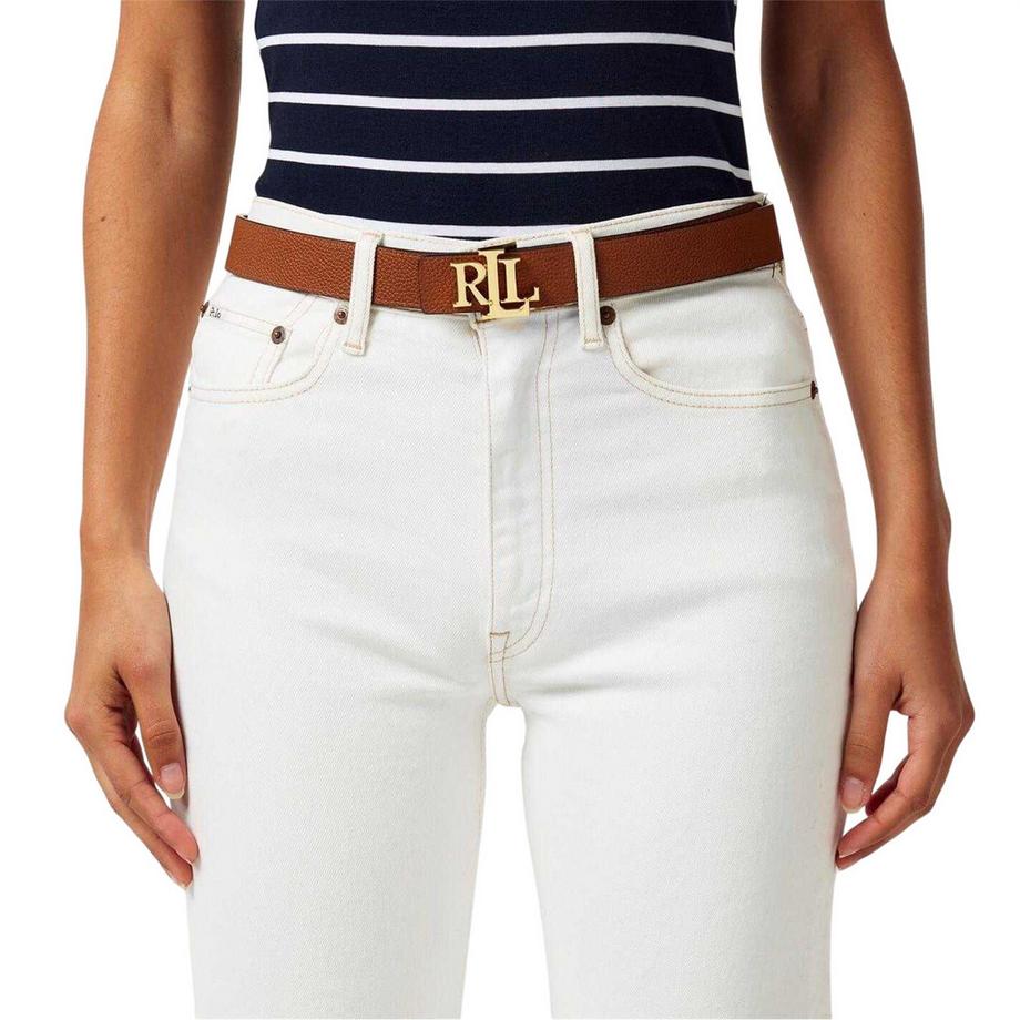 Ralph Lauren Ceinture en Cuir Réversible avec Motif Rugueux  