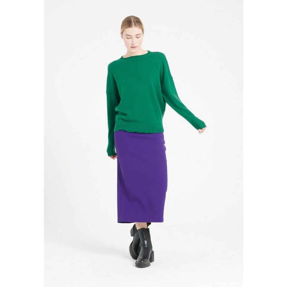 Studio Cashmere8 MIA 17 Pull Col Rond Finitions Ciselées  