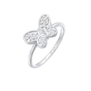 Elli  Bague Femmes Symbole Papillon Étincelant Avec Zirconium 