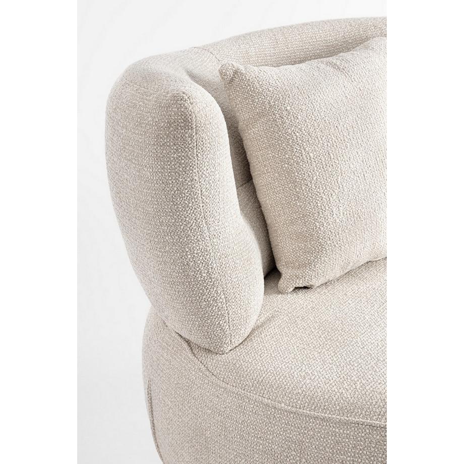 mutoni Fauteuil pivotant Gonnie écru  