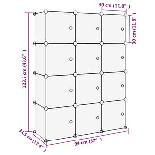 VidaXL Organisateur de cubes de rangement polypropylène  
