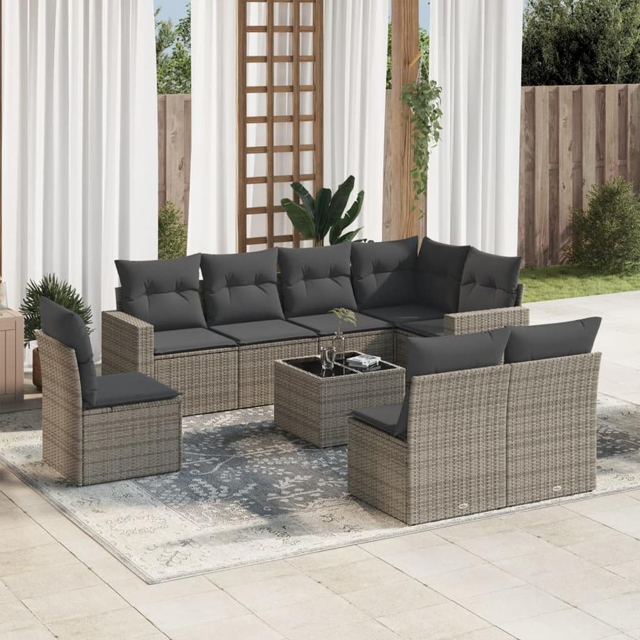 VidaXL Garten sofagarnitur poly-rattan  