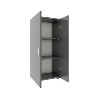 VCM Büroschrank mit 3 Fächern | moderner Aktenschrank mit Drehtüren | Maße ca. H. 108 x B. 49 x T. 34 cm – Ulas 3-Fach  