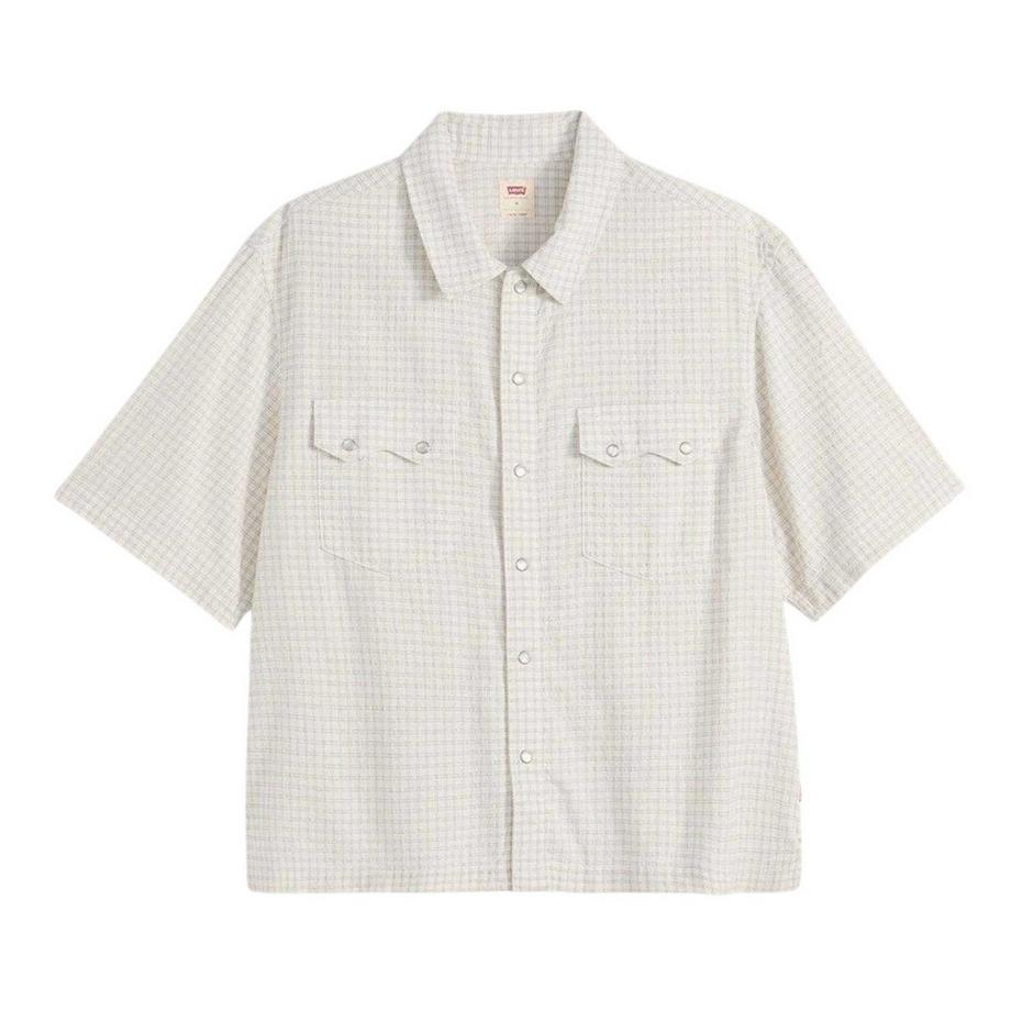 Camicia Boxy Incrociata Occidentale Maniche Corte