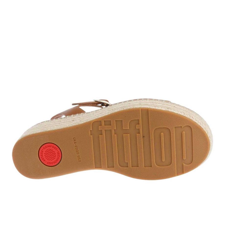 Fitflop Sandali Espadrille Con Zeppa Eloise Pelle  