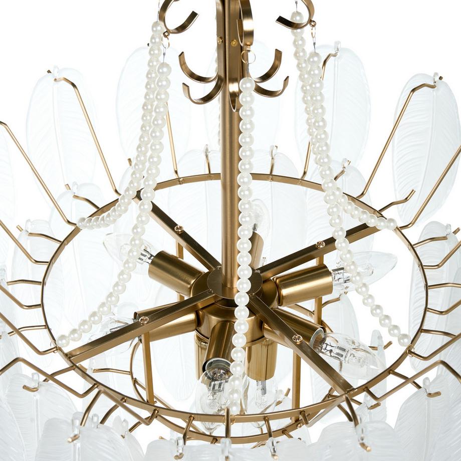 Beliani Lustre en Verre Glamour YAUCA  