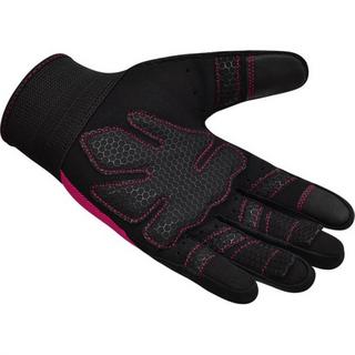 RDX SPORTS  GYM WEIGHT LIFTING GLOVES W1 FULL PINK PLUS-L 