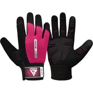 RDX SPORTS  GYM WEIGHT LIFTING GLOVES W1 FULL PINK PLUS-L 