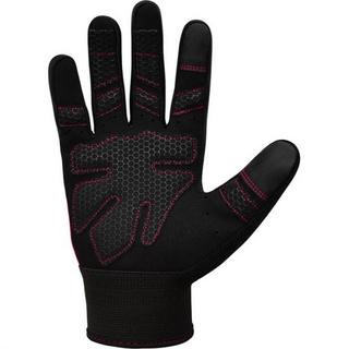 RDX SPORTS  GYM WEIGHT LIFTING GLOVES W1 FULL PINK PLUS-L 