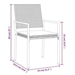 VidaXL Gartenstuhl poly-rattan  