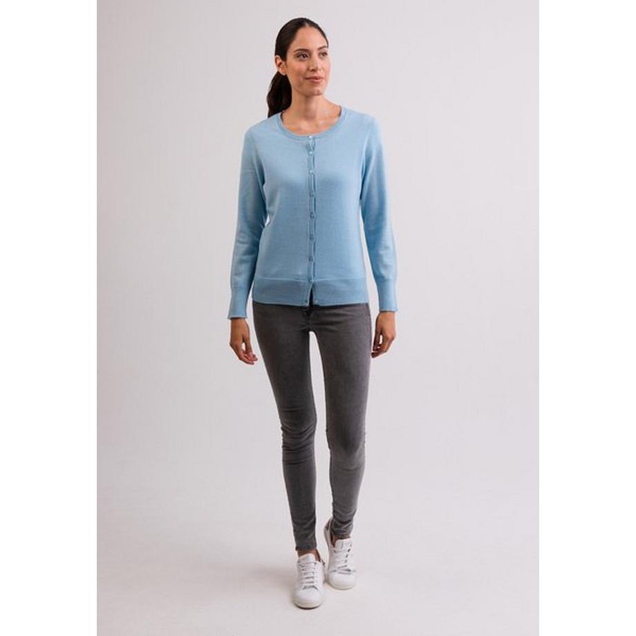 CASH-MERE.CH Cardigan Col Rond Cachemire  
