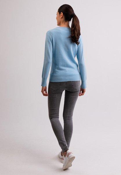 CASH-MERE.CH Kaschmir Rundhals Cardigan  