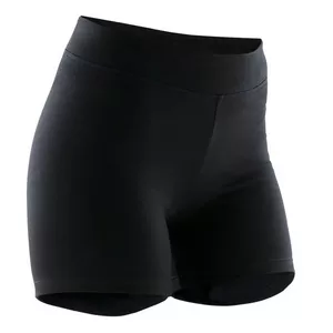 Short Fitness femme coton slim sans poche - 500 noir