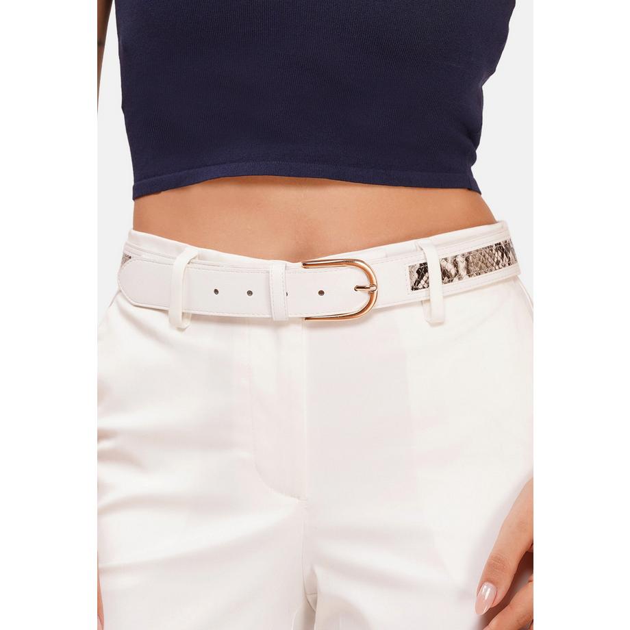 AVANT-GARDE PARIS  Ceinture imprimé serpent double motif 