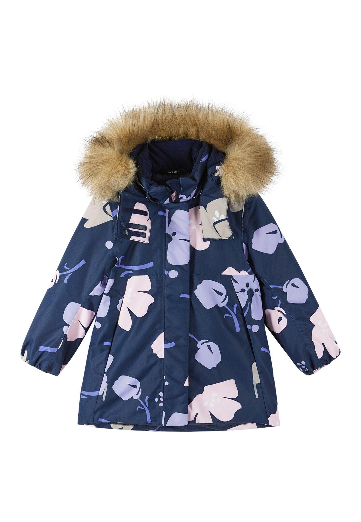 Reima  tec Mädchen Winterjacke Muurame Navy 