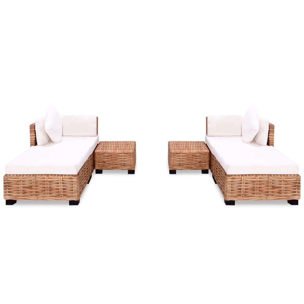 VidaXL Ensemble de canapés rotin  
