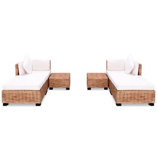 VidaXL Ensemble de canapés rotin  