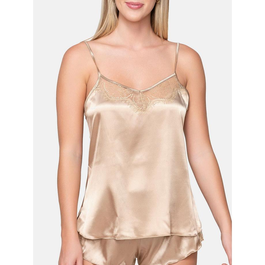 Luna Prestige Satin Top caraco fines bretelles  