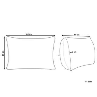 Beliani TEIDE Cuscino 3 Camere Cotone  