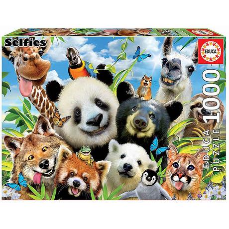 Educa  Puzzle Llama Drama Selfie (1000Teile) 