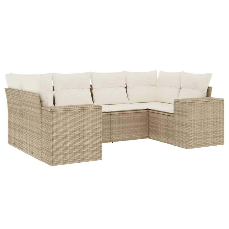 set divano da giardino Polirattan