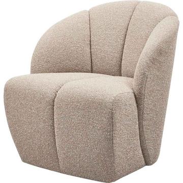 Fauteuil Mojo pivotant Bouclé beige chiné