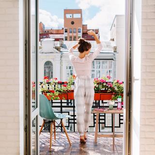 Northix Table pliante rectangulaire en bois marron  