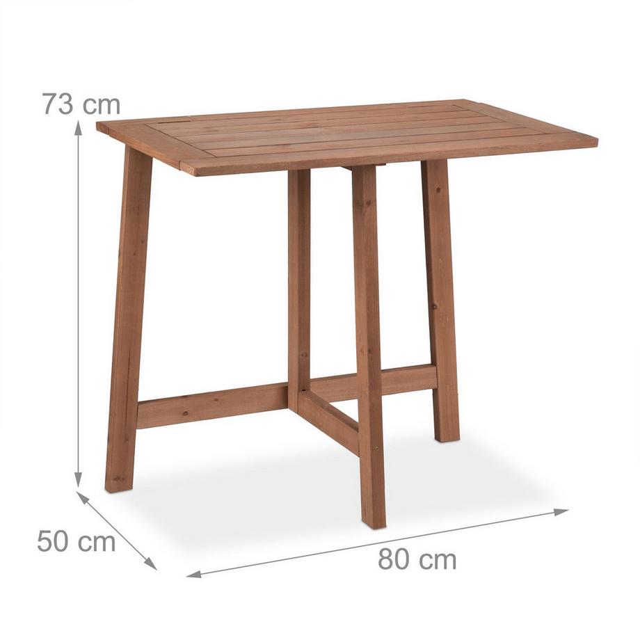 Northix Rechteckiger Klapptisch Holz  
