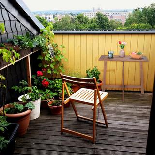 Northix Table pliante rectangulaire en bois marron  