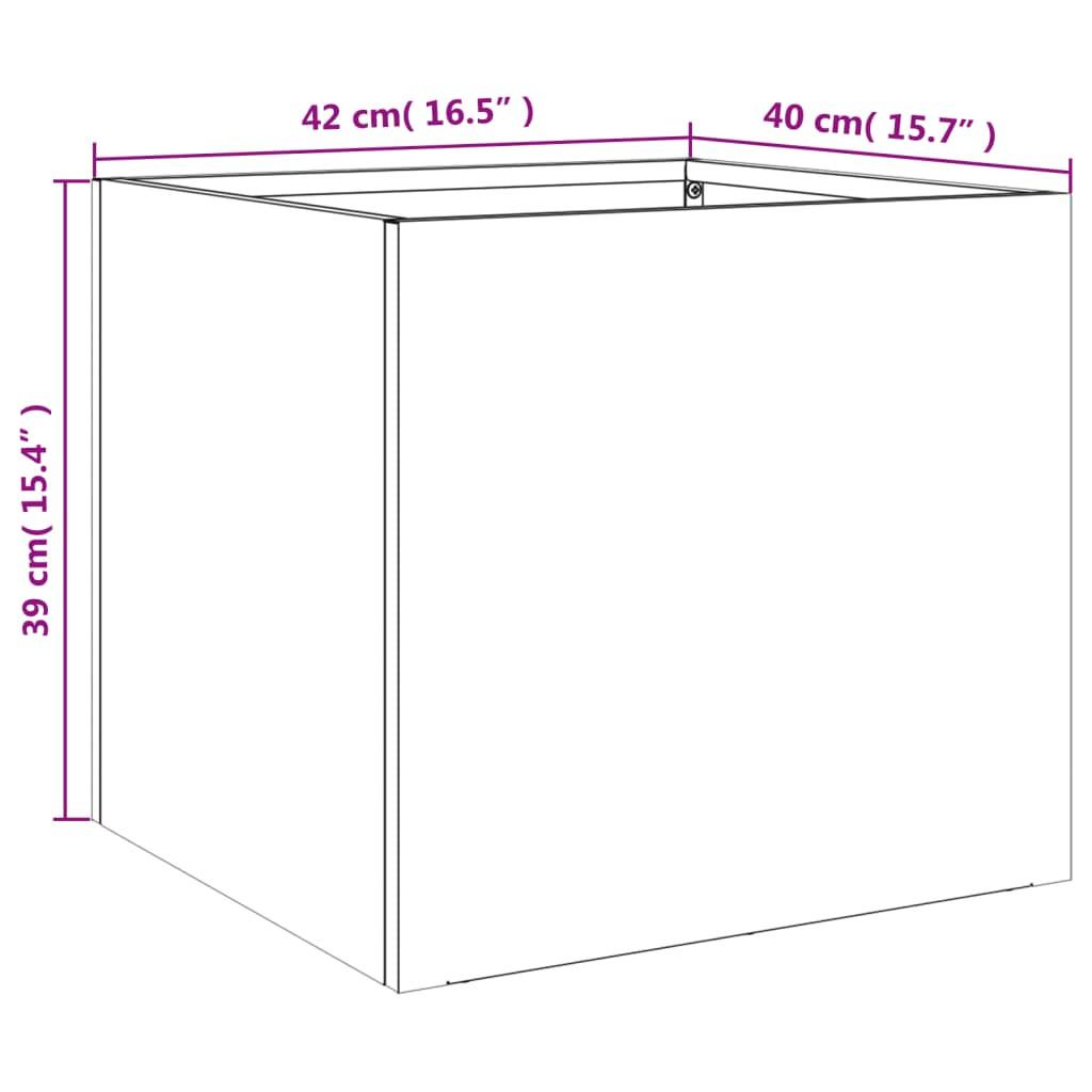 VidaXL Jardinière acier  