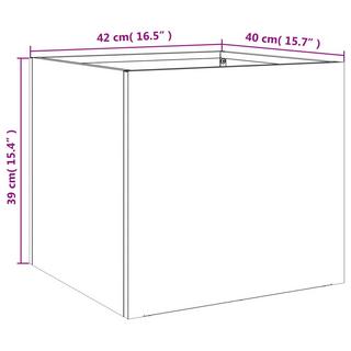 VidaXL Jardinière acier  