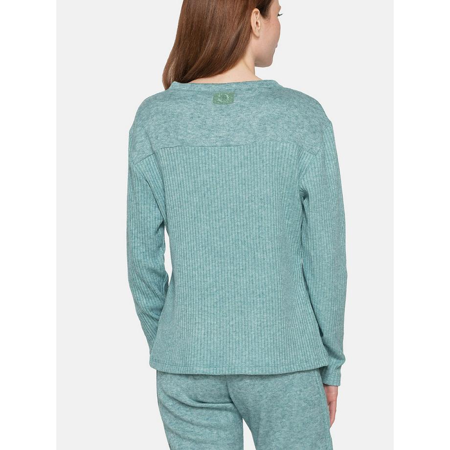 Luna Connected Sweatshirt Côtelé Manches Longues  
