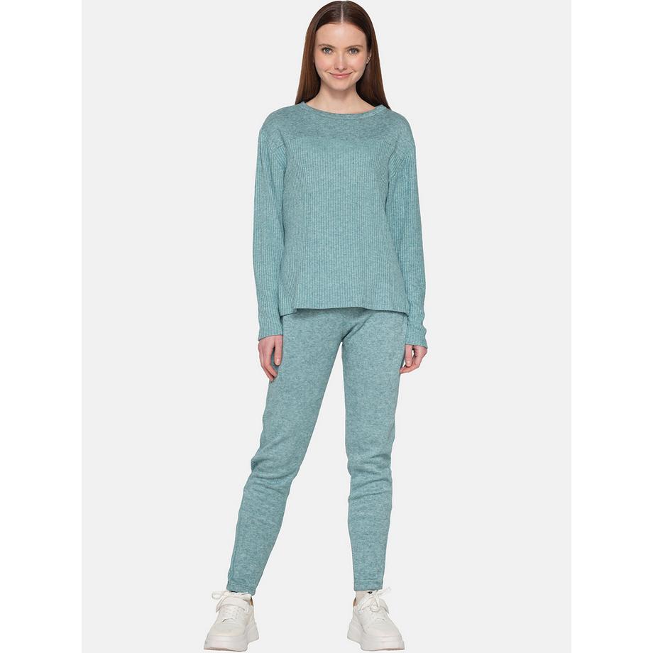 Luna Connected Sweatshirt Côtelé Manches Longues  