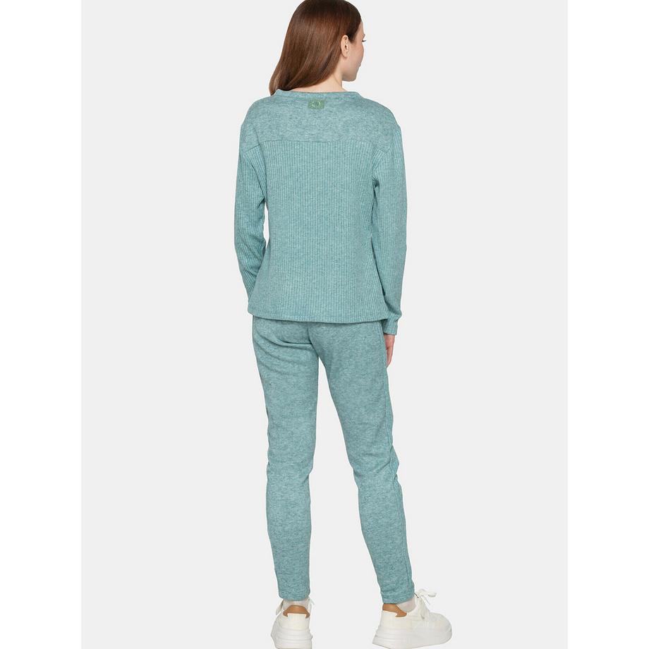 Luna Connected Sweatshirt Côtelé Manches Longues  