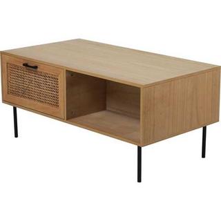 mutoni Table basse placage de paulownia 110x59x50 naturel  