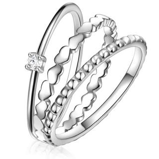 Glanzstücke München  Femme Bague en argent Coeur/boule 