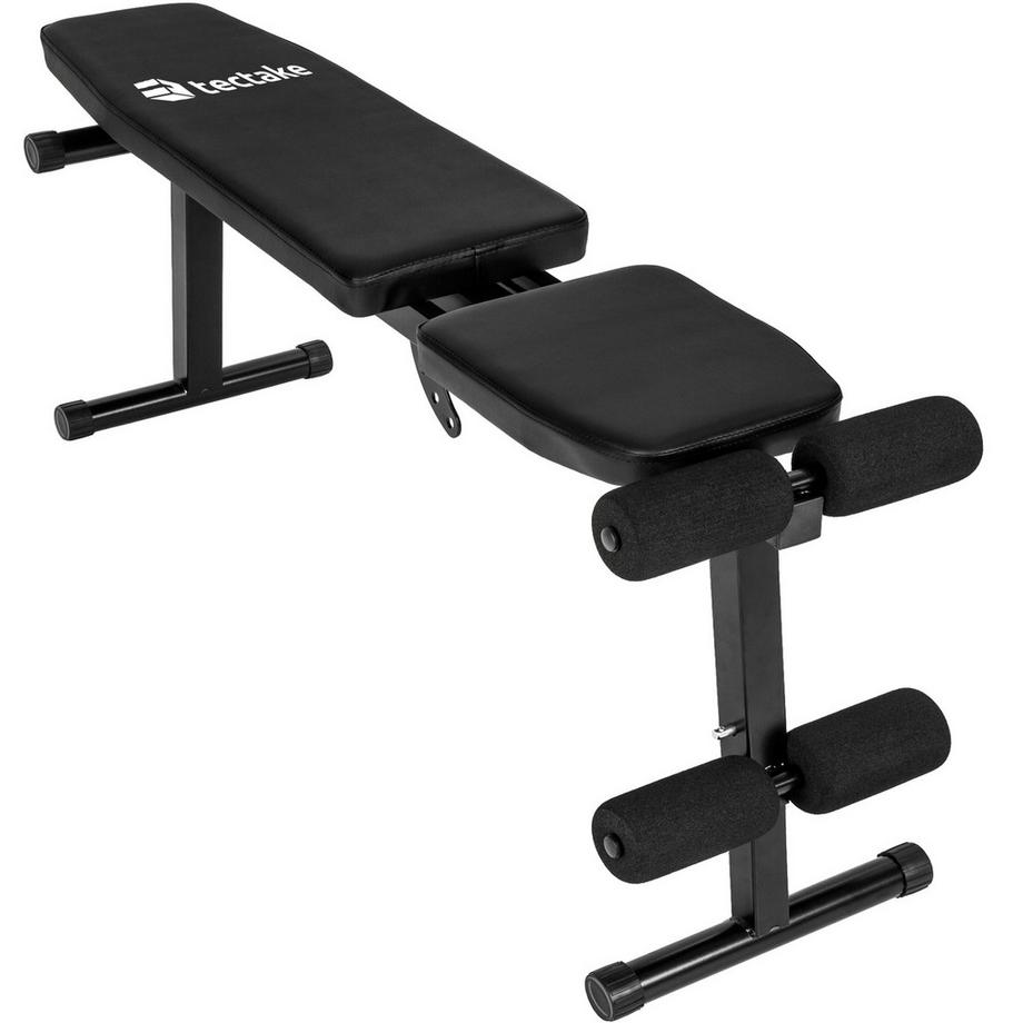 Tectake  Banc de musculation, d'haltérophilie en acier  pliable pour un gain de place 