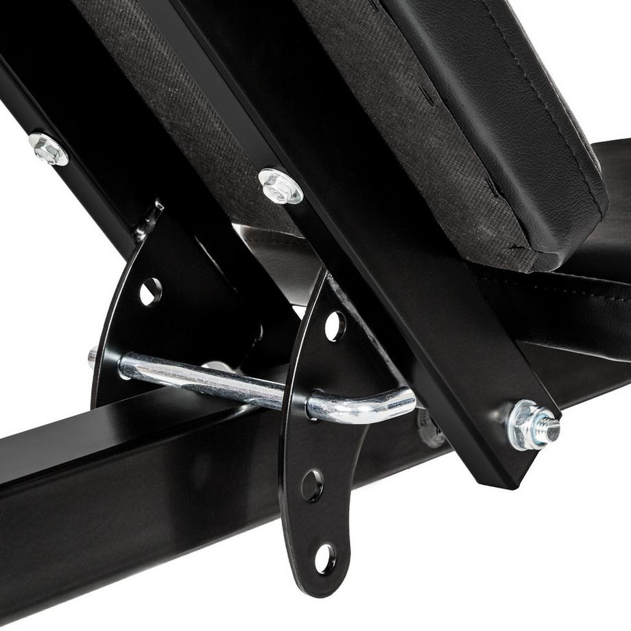 Tectake  Banc de musculation, d'haltérophilie en acier  pliable pour un gain de place 